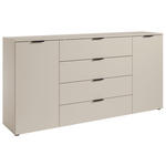 SIDEBOARD  in 180/90/40 cm  - Kaschmir/Schwarz, Basics, Holzwerkstoff/Kunststoff (180/90/40cm) - Carryhome