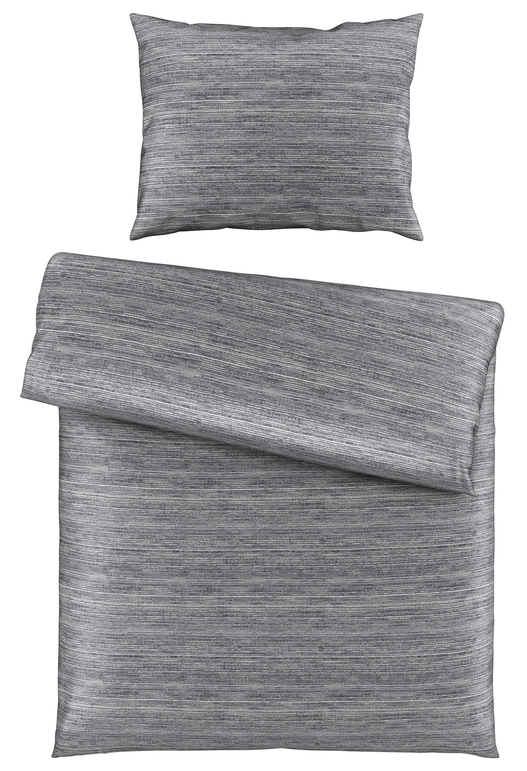 POVLEČENÍ, satén, šedá, 140/200 cm - šedá, Konvenční, textil (140/200cm) - Novel