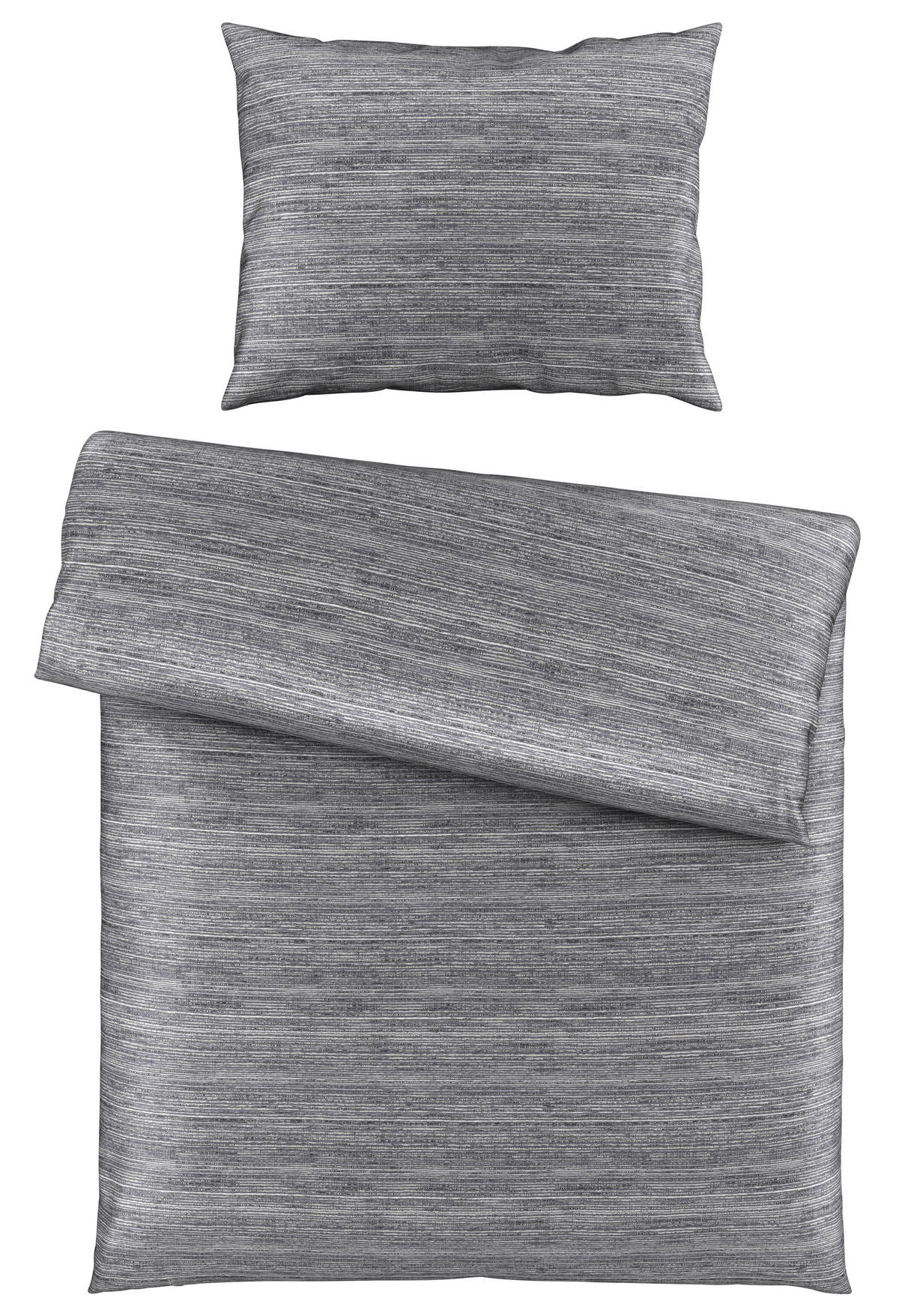 POVLEČENÍ, satén, šedá, 140/200 cm - šedá, Konvenční, textil (140/200cm) - Novel