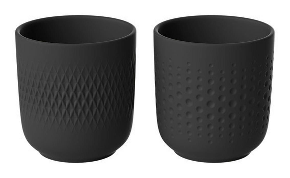 TASSENSET 2-teilig  - Schwarz, Basics, Keramik (24,2/13,8/9,9cm) - Villeroy & Boch
