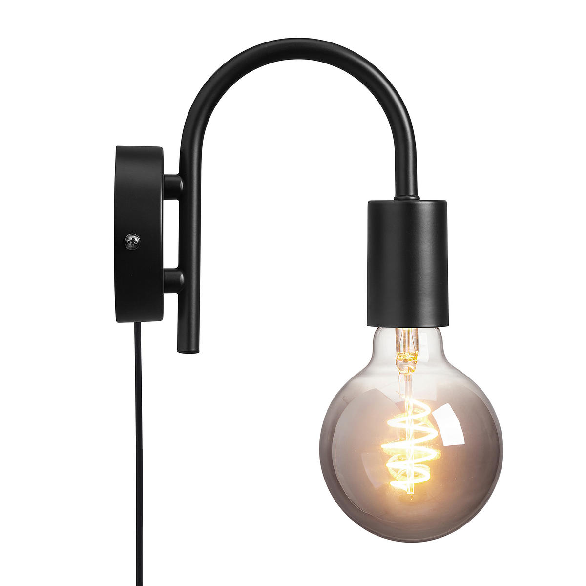 WANDLEUCHTE 9/16/17,5 cm   - Schwarz, Design, Metall (9/16/17,5cm) - Nordlux