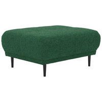 HOCKER in Textil Waldgrün  - Waldgrün/Schwarz, Design, Holz/Textil (93/45/77cm) - Stylife