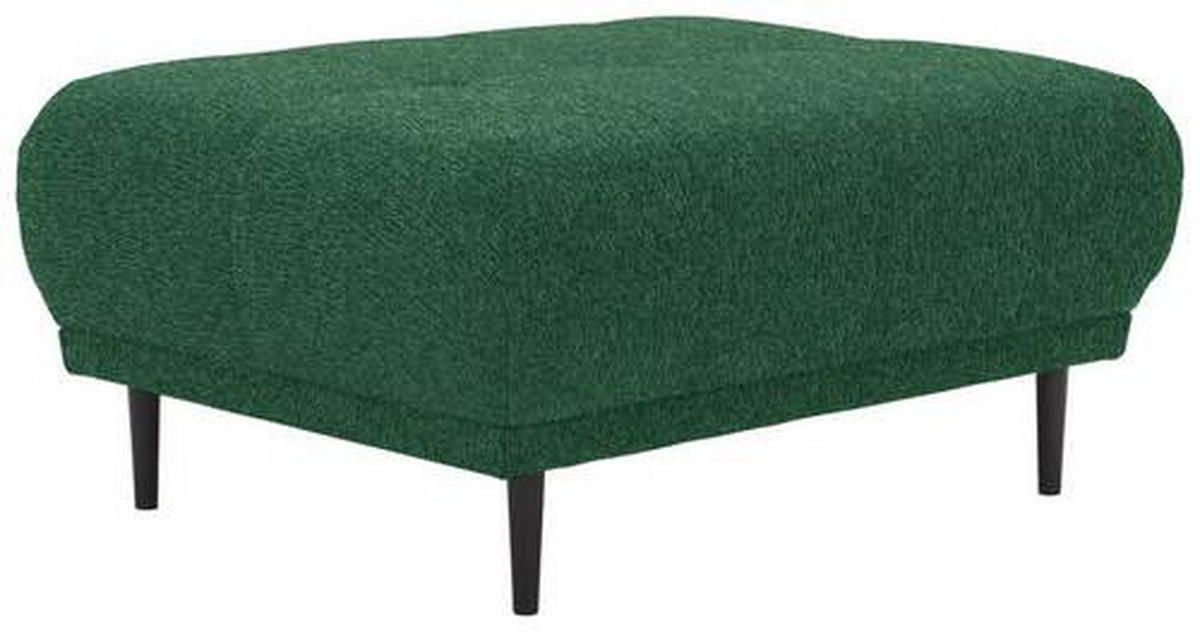 HOCKER in Textil Waldgrün  - Waldgrün/Schwarz, Design, Holz/Textil (93/45/77cm) - Stylife