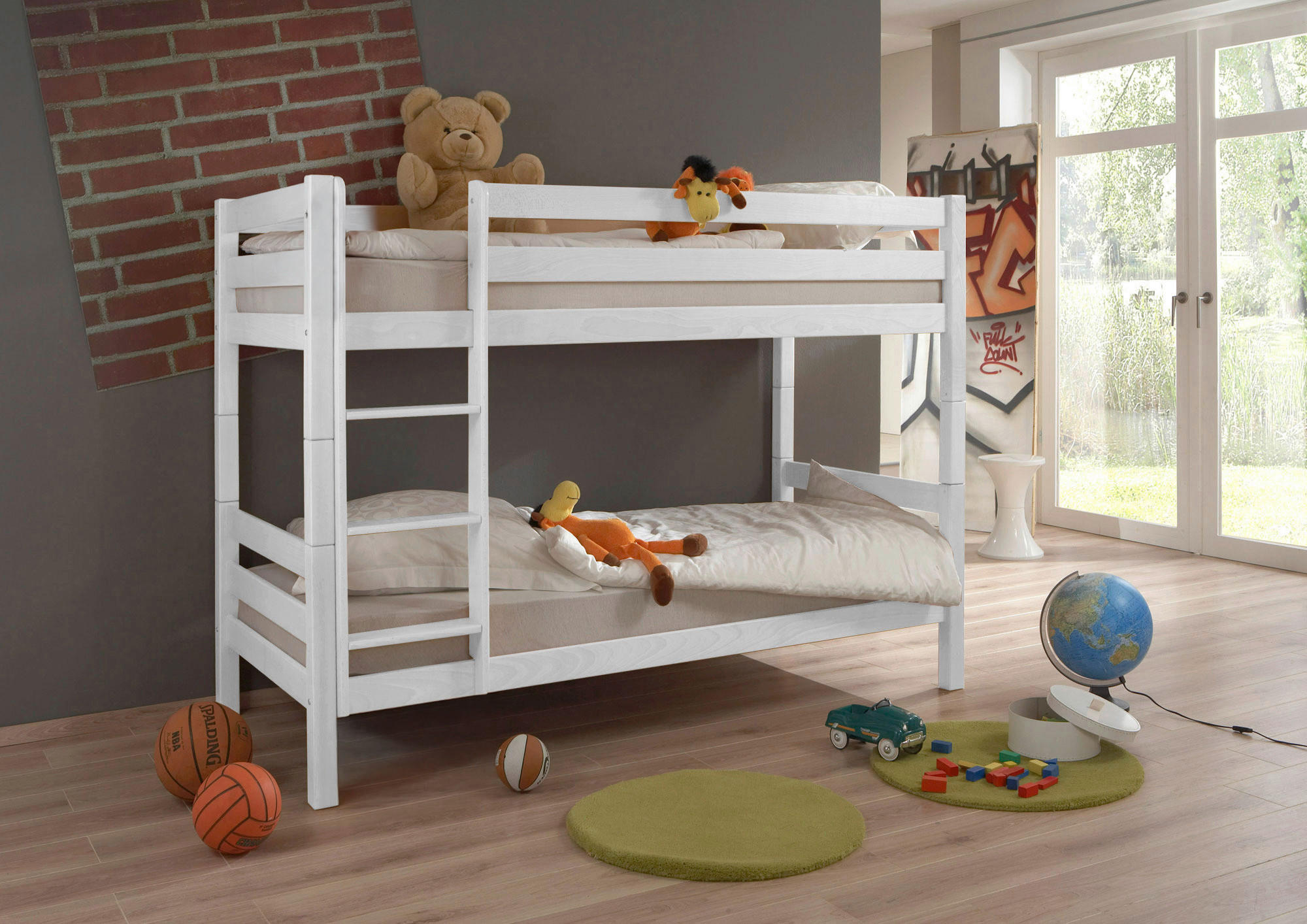 ETAGENBETT - Weiß, Basics, Holz (90/200cm) - MID.YOU