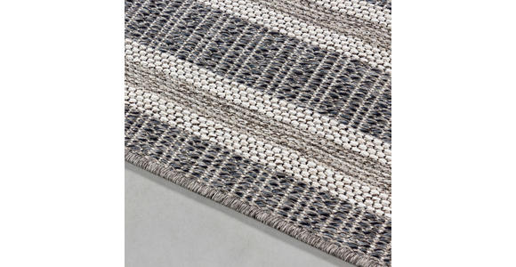 FLACHWEBETEPPICH 120/170 cm Aruba Grau - Grau, Design, Textil (120/170cm) - Novel