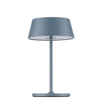 AKKU-TISCHLEUCHTE Naos 15/25 cm   - Blaugrau, Design, Kunststoff/Metall (15/25cm) - Dieter Knoll