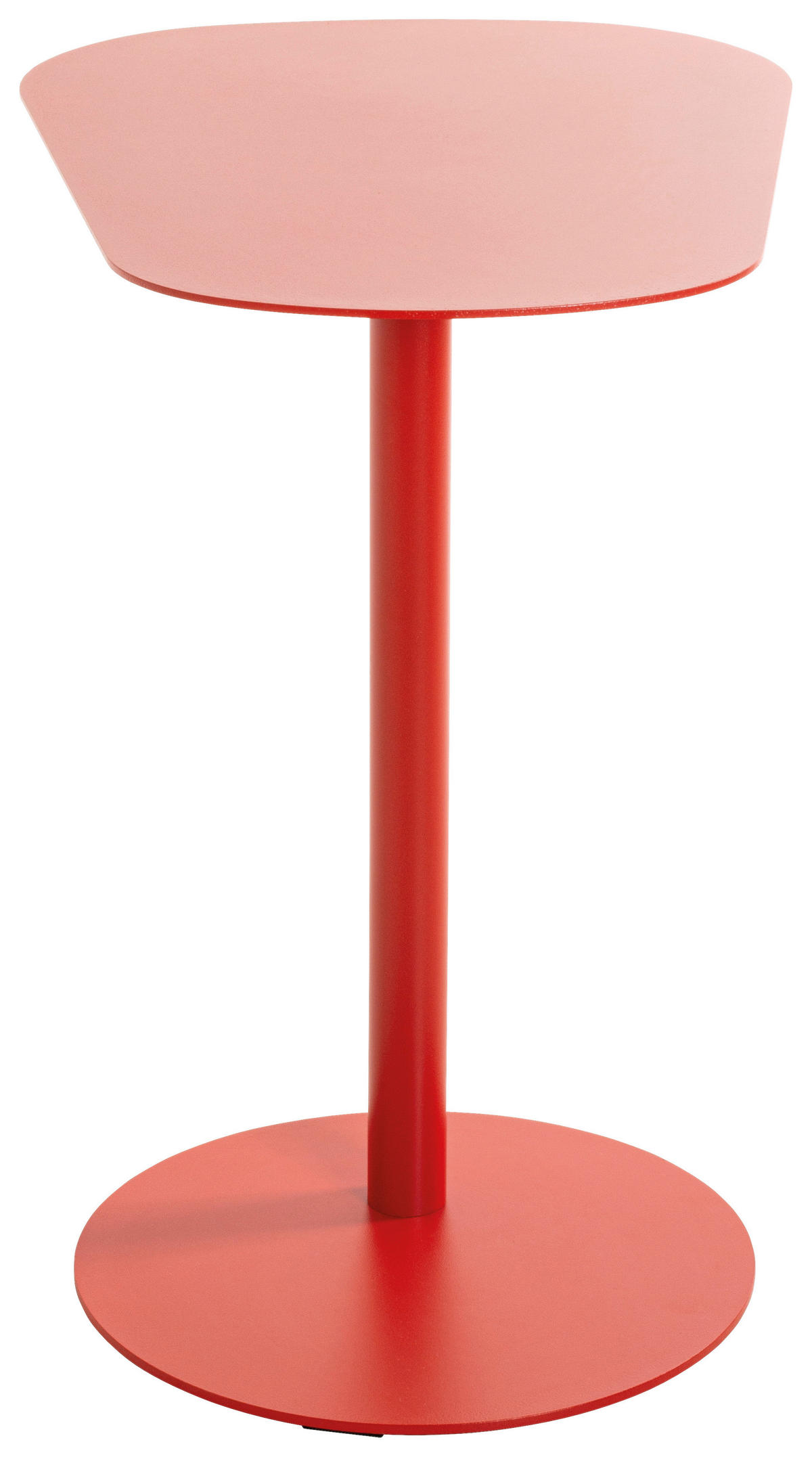 ODKLÁDACÍ STOLEK, červená - červená, Trend, kov (53/38/60cm)