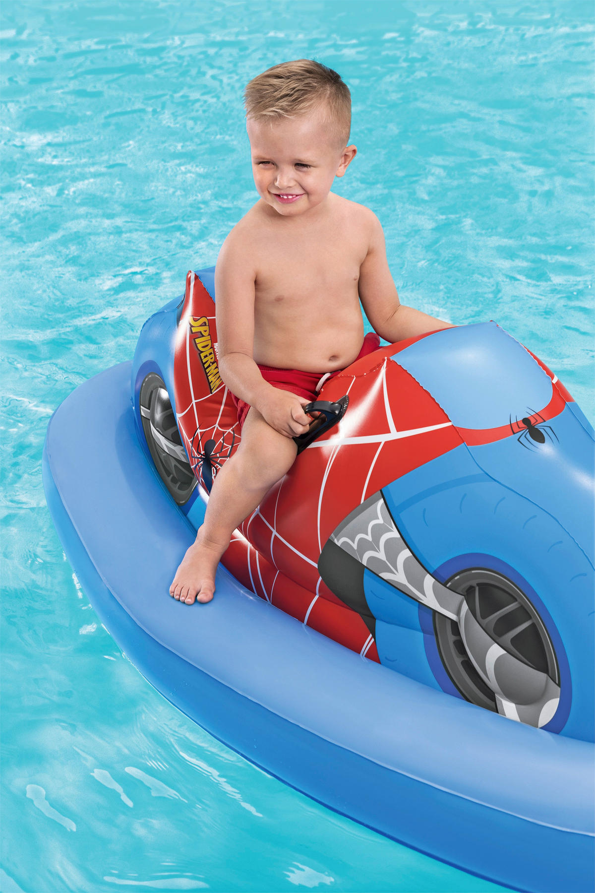 Uppblåsbar barnmotorcykel - multicolor, Klassisk, plast (167/79/55cm) - Bestway