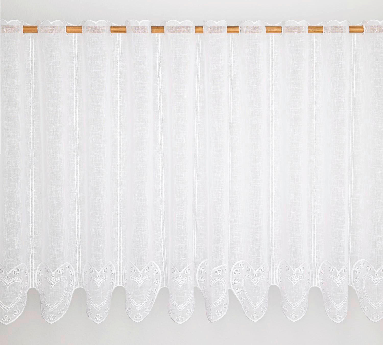 KRATKA ZAVESA  2024 AUTUMN          60 cm   bela  - bela, Basics, tekstil (60cm)