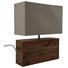 TISCHLEUCHTE - Beige/Naturfarben, Natur, Holz/Textil (33/43/10cm) - Kare-Design