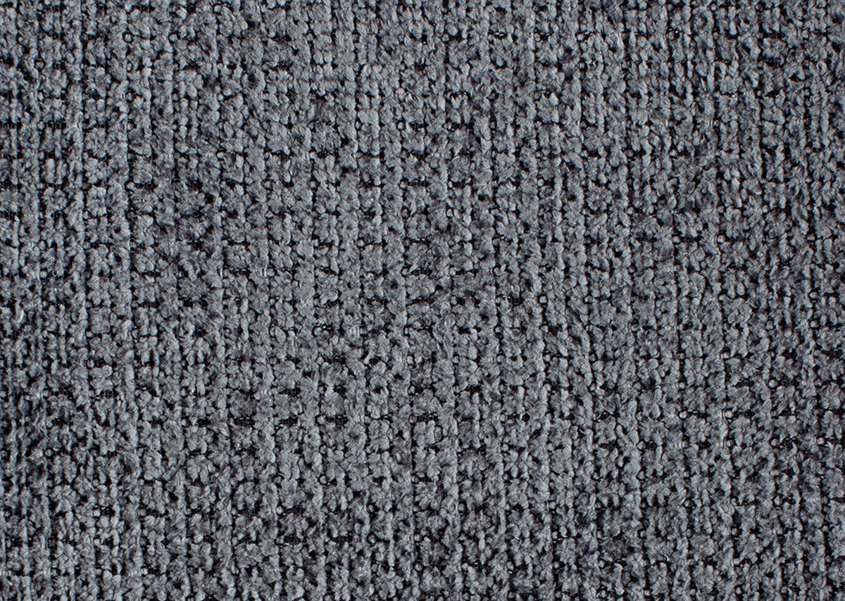 HOCKER in Textil Anthrazit  - Anthrazit/Schwarz, Design, Textil/Metall (138/44/67cm) - Beldomo Style
