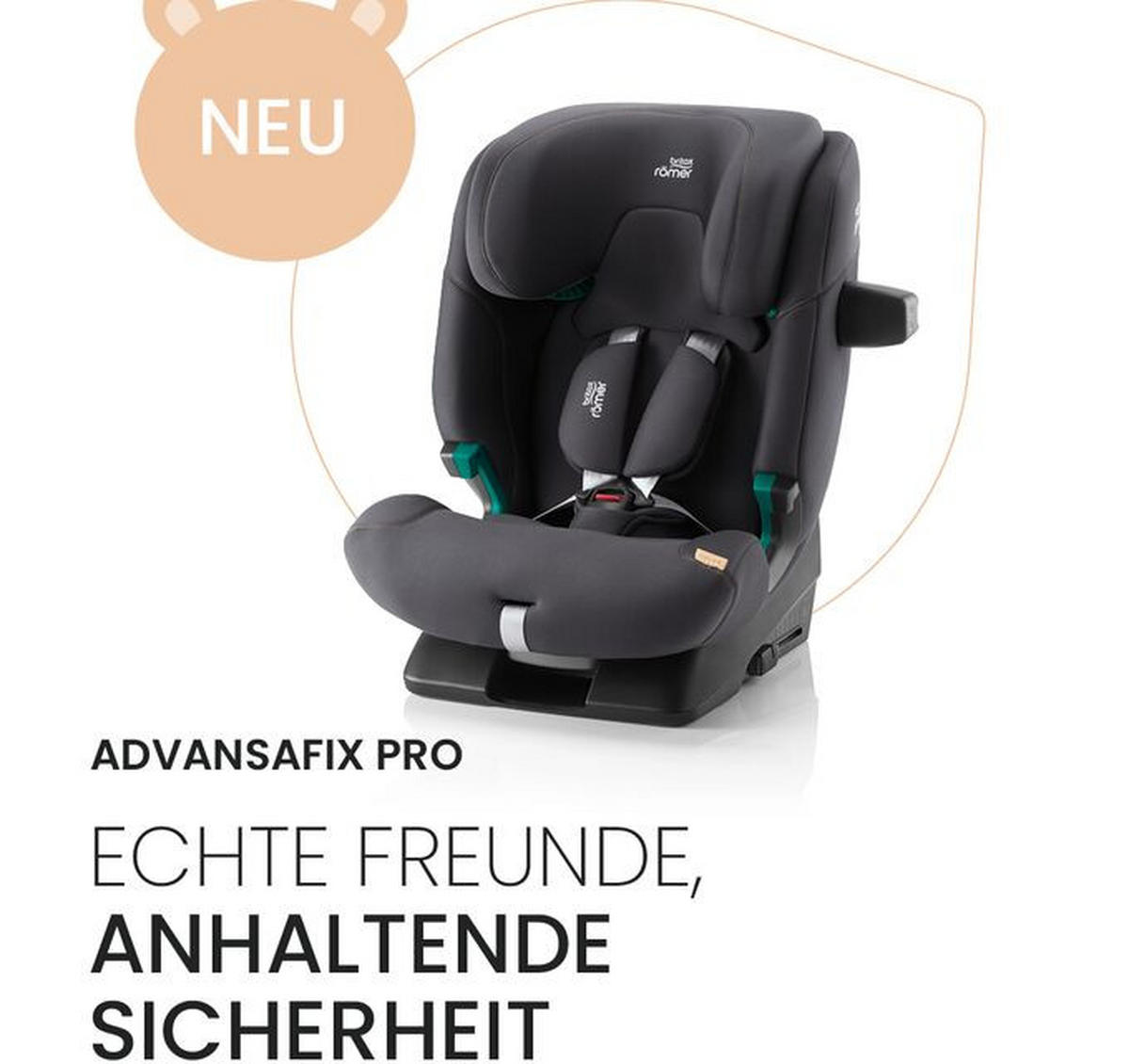 KINDERAUTOSITZ Advansafix Pro  - Schwarz, Basics, Kunststoff/Textil (44/60/48cm) - Britax Römer