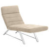 LIEGE in Mikrofaser Beige  - Chromfarben/Beige, Design, Textil/Metall (65/91/170cm) - Chilliano