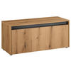 GARDEROBENBANK  in 100/45/40 cm  - Eichefarben/Anthrazit, Design, Kunststoff (100/45/40cm) - Modante