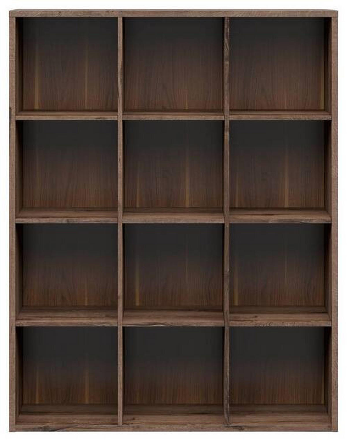 REGAL boje hrasta  drvni materijal  - boje hrasta/crna, Design, drvni materijal/plastika (114/146,5/38,5cm)