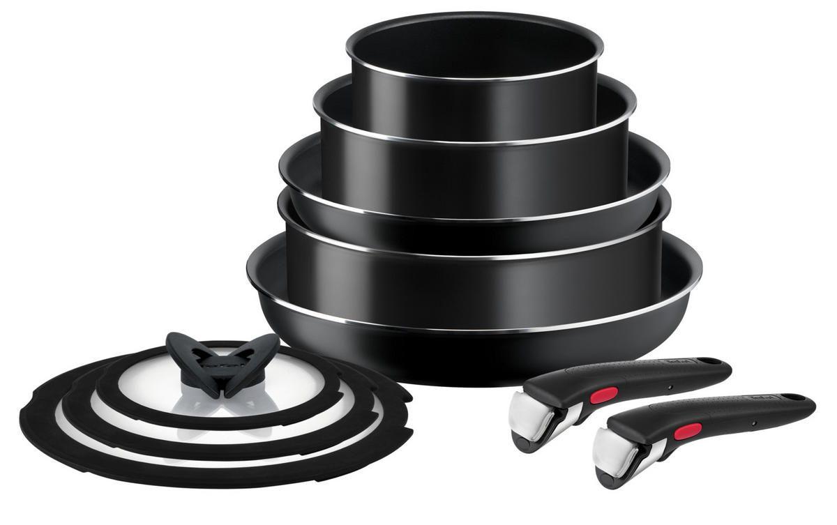 PFANNENSET  - Schwarz, Basics (32.5/32.5/24.0cm) - Tefal