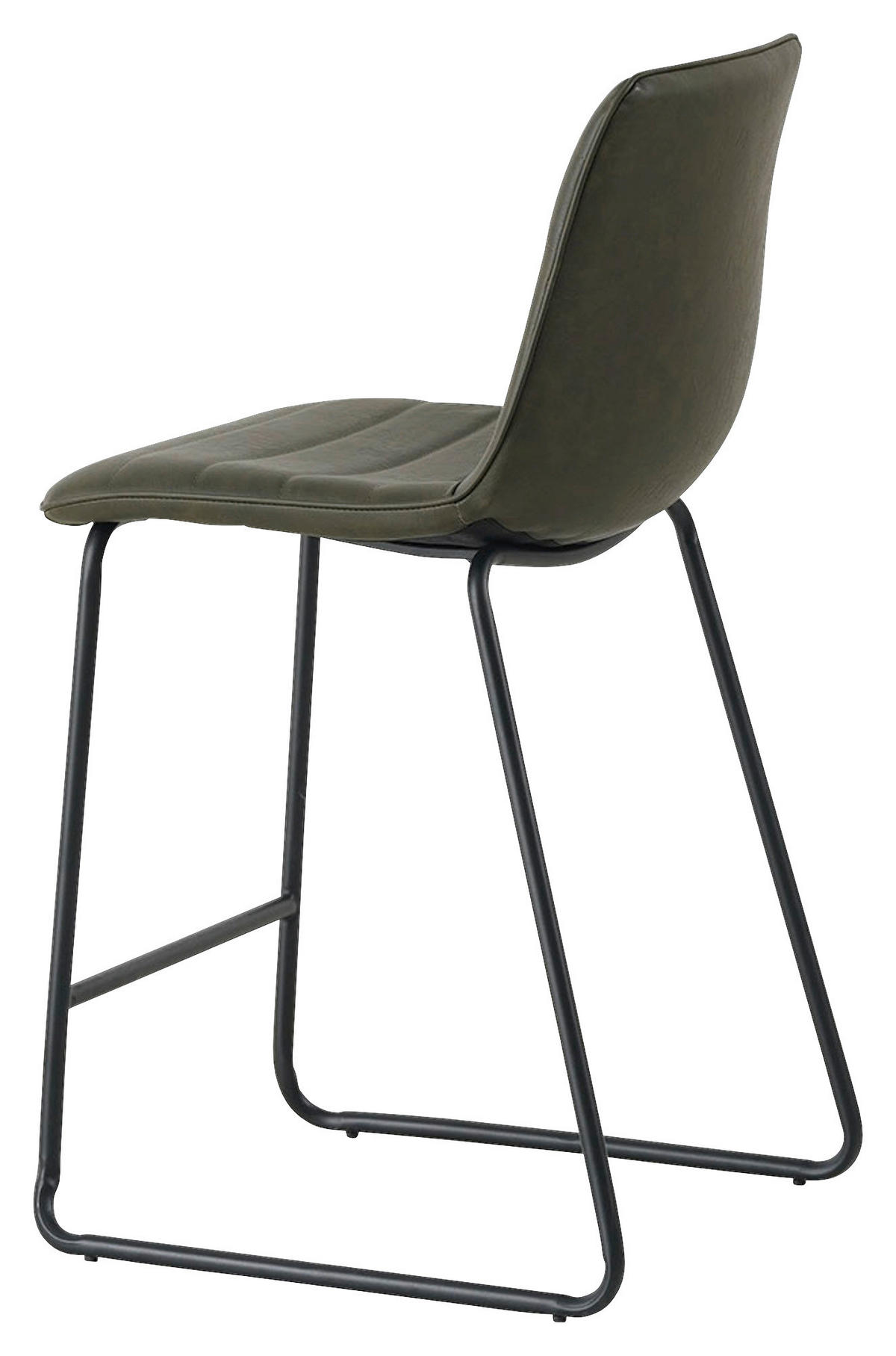 SADA BAROVÝCH ŽIDLÍ 2 kusy - černá/zelená, Konvenční, kov/textil (49/98/54,5cm) - MID.YOU