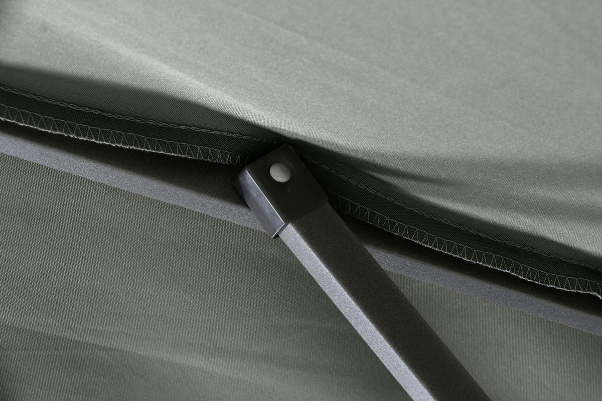 SONNENSCHIRM 300 cm  - Anthrazit/Olivgrün, KONVENTIONELL, Textil/Metall (300/200cm) - Siena Garden