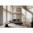 ECKSOFA  in Flachgewebe Braun Rücken echt, Armteilverstellung, Relaxfunktion  234/155 cm  - Schwarz/Braun, Design, Textil/Metall (234/155cm) - Dieter Knoll