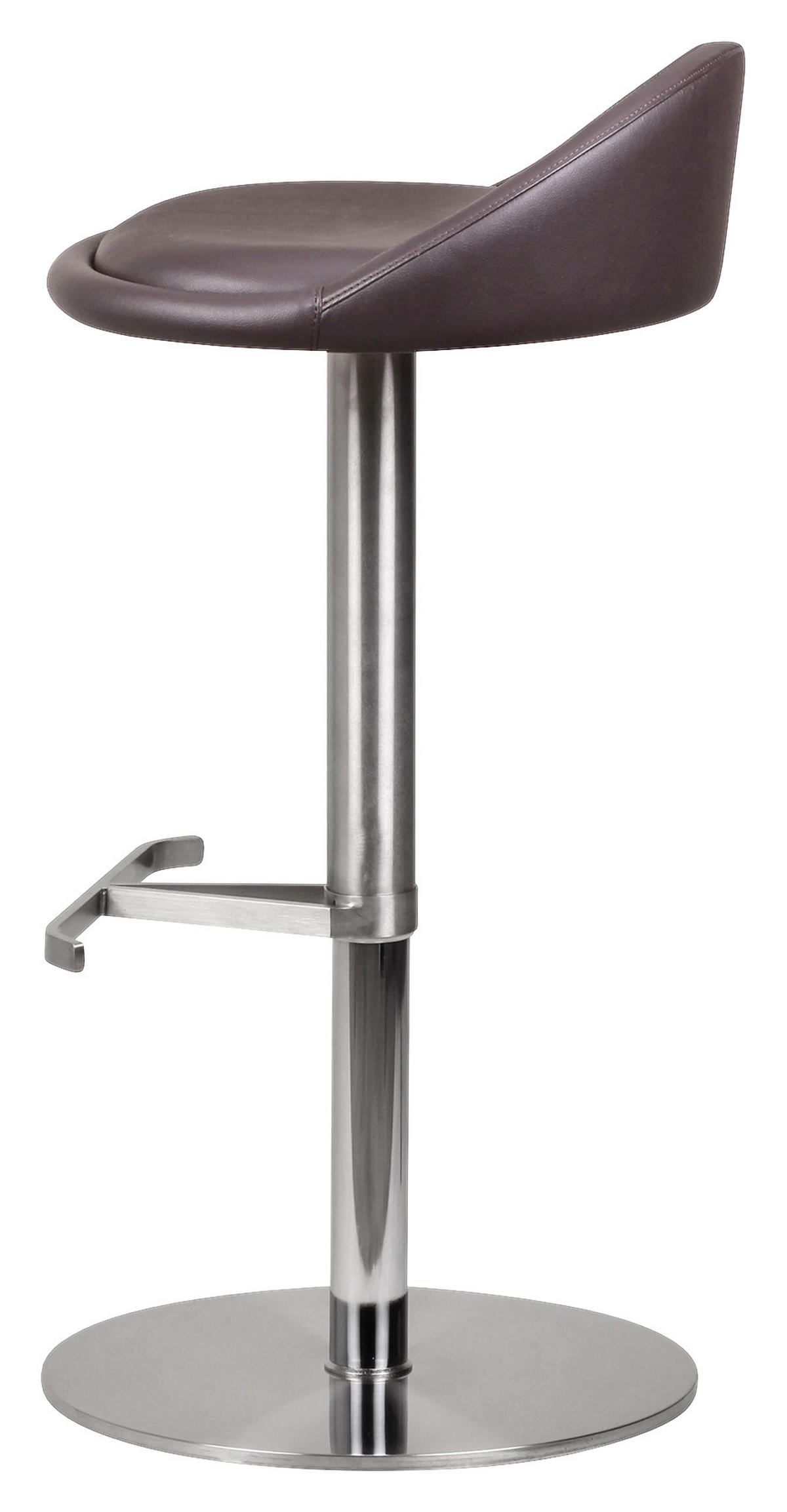 BÁRSZÉK textil barna  - barna/ezüstszínű, Modern, textil/fém (43/54-79/43cm) - MID.YOU