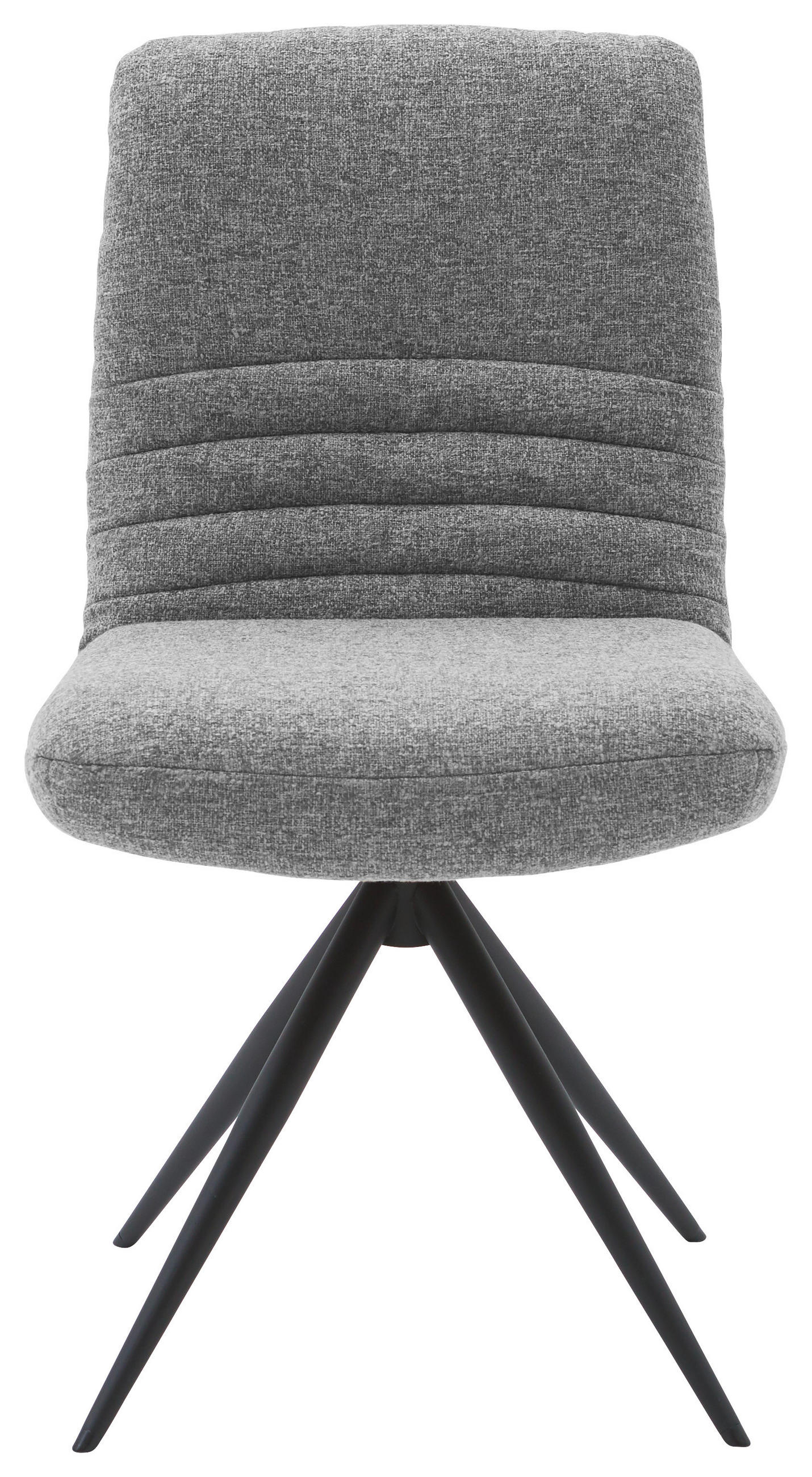 STUHL - Dunkelgrau/Schwarz, Design, Textil/Metall (50/93/69cm) - Dieter Knoll