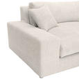 ECKSOFA  Beige Bouclé  - Greige/Beige, MODERN, Kunststoff/Textil (255/255cm) - Landscape
