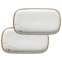 SERVIERPLATTEN-SET Pintar  - Beige/Braun, Trend, Keramik (25/2/14cm) - Mäser