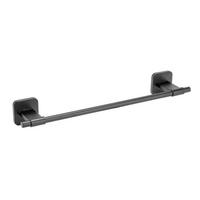 HANDTUCHSTANGE PORTO BLACK Schwarz  - Schwarz, MODERN, Metall (40,5/7,5/5,5cm) - Wenko