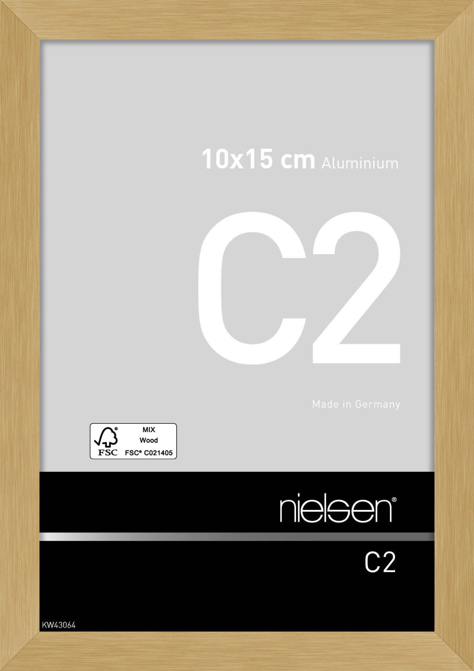 BILDERRAHMEN 11,0/16,0 cm  - Goldfarben, Basics, Metall (11,0/16,0cm) - Nielsen