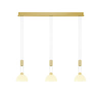 LED-HÄNGELEUCHTE Moon 100/20/150 cm   - Messingfarben, KONVENTIONELL, Metall (100/20/150cm) - Hell