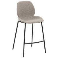 TRESENSTUHL Webstoff Hellgrau  - Hellgrau/Schwarz, KONVENTIONELL, Textil/Metall (49/97/53cm) - Livetastic