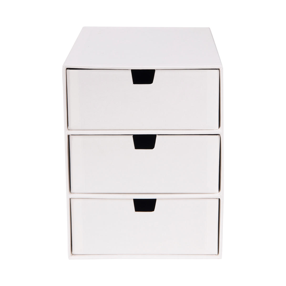 FIÓKOS TÁROLÓ  - fehér, Basics, karton/papír (16/25,2/20,5cm)
