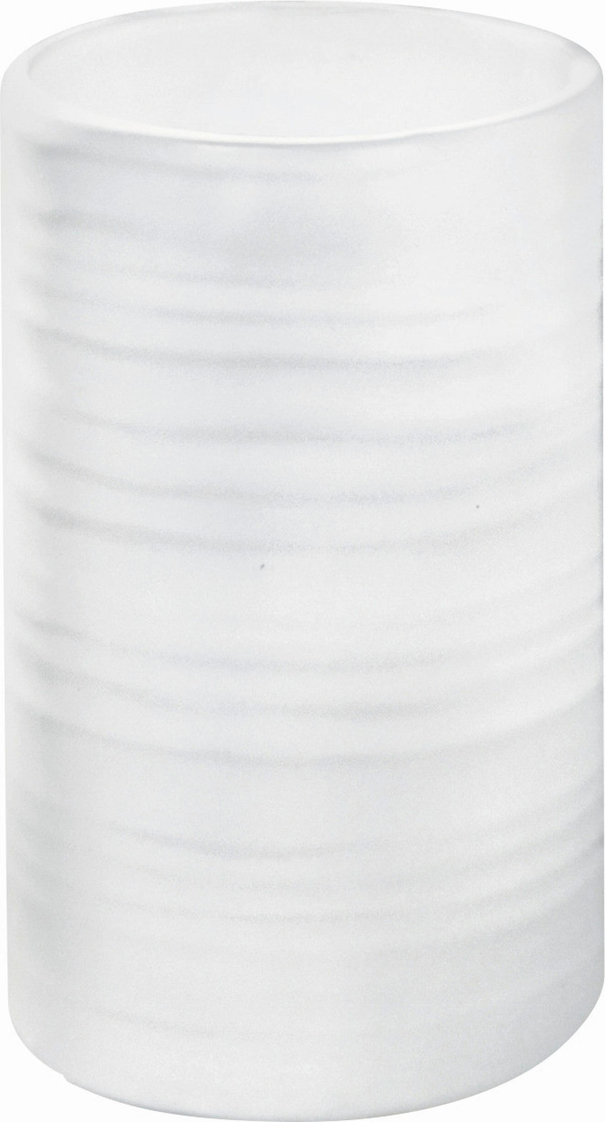 ZAHNPUTZBECHER Sahara  - Weiß, Basics, Keramik (7,6/9,5cm) - Kleine Wolke