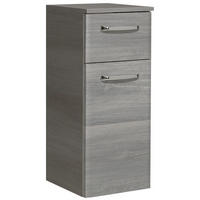UNTERSCHRANK 30/72/33 cm   - Chromfarben/Graphitfarben, Design, Glas/Holzwerkstoff (30/72/33cm) - Xora