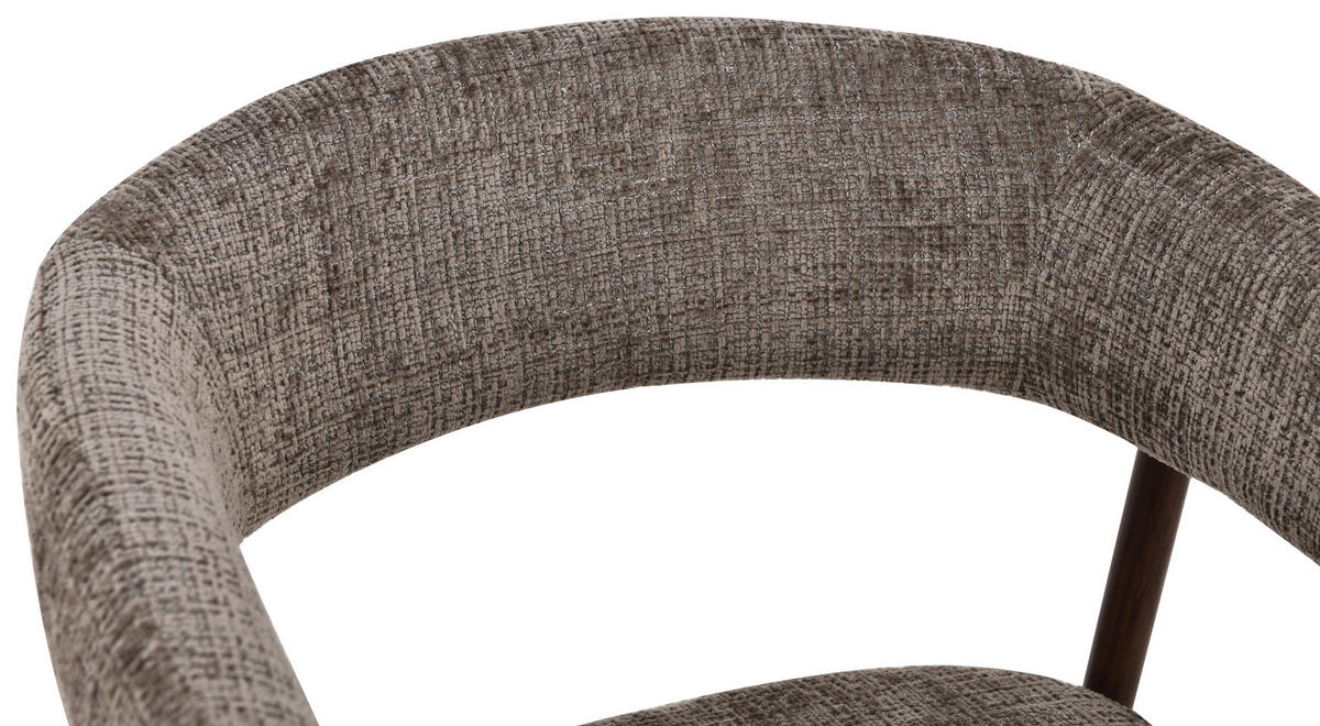 BARHOCKER in Braun, Walnussfarben  - Walnussfarben/Braun, MODERN, Holz/Textil (53/93/55cm) - Livetastic