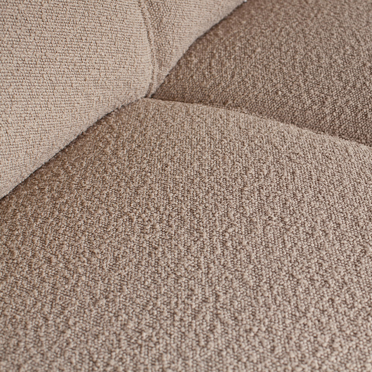 3-SITZER-SOFA Statement Bouclé Beige  - Beige, Design, Holz/Textil (230/77/93cm) - Livetastic