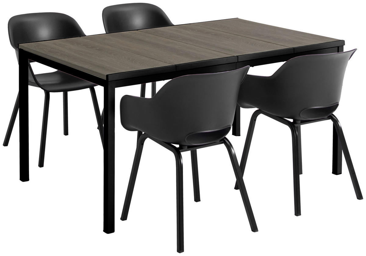 GARTENTISCH Kunststoff Walnussfarben rechteckig  - Walnussfarben, Modern, Kunststoff (160/75/95cm) - Ambia Garden