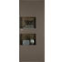 VITRINE in Taupe - Taupe/Edelstahlfarben, Design, Glas/Holzwerkstoff (76/198/41cm) - Moderano VITRINE in Taupe - Taupe/Edelstahlfarben, Design, Glas/Holzwerkstoff (76/198/41cm) - Moderano