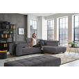 ECKSOFA  in Mikrofaser Grau  301/207 cm  - Schwarz/Grau, Design, Textil/Metall (301/207cm) - Xora