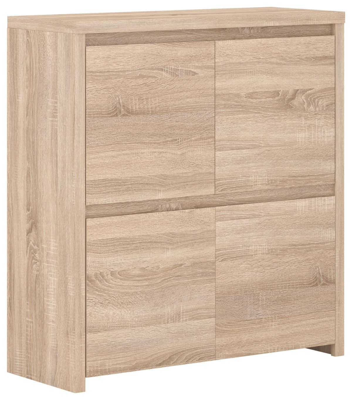 VYSOKÁ KOMODA, barvy dubu, 105/113/41 cm - barvy dubu, Design, kompozitní dřevo (105/113/41cm) - MID.YOU