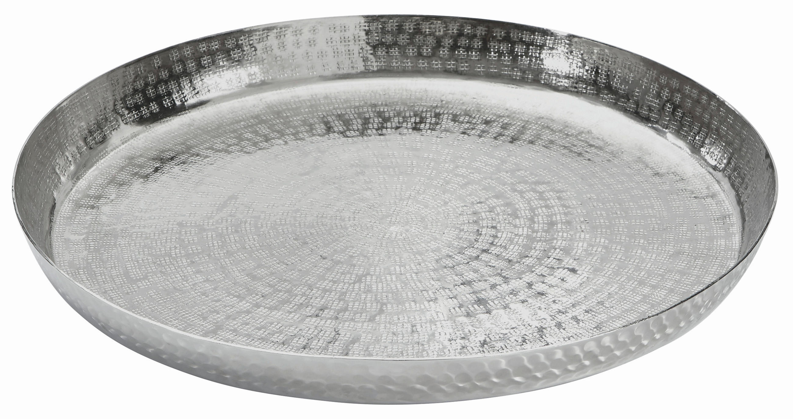DEKOTABLETT - Silberfarben, Basics, Metall (35cm) - Ambia Home