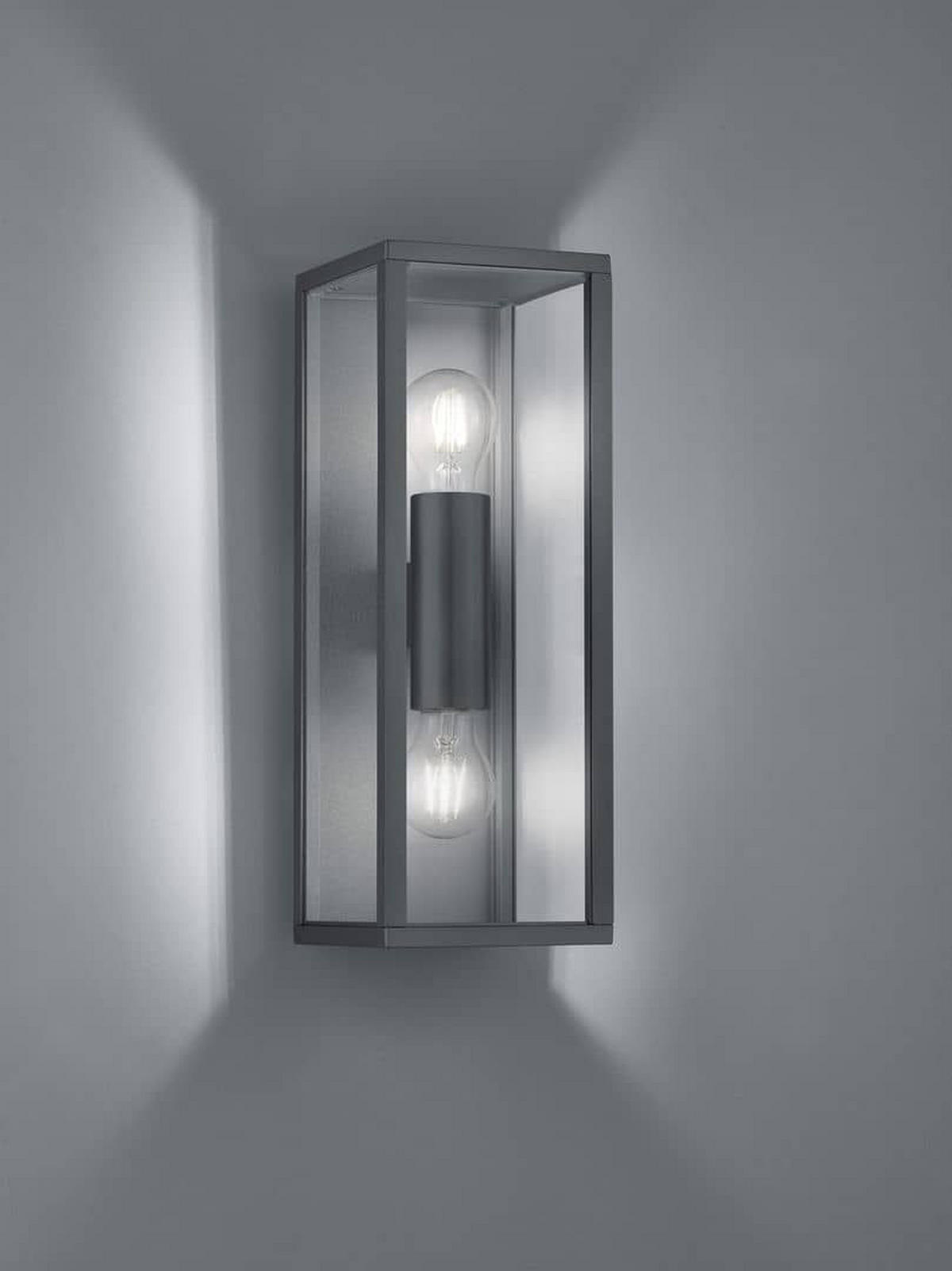 AUßENWANDLEUCHTE   - Klar/Anthrazit, Basics, Kunststoff/Metall (38/14/13,5cm) - Trio Leuchten