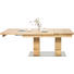 ESSTISCH in Holz, Metall 180/90/75 cm - Edelstahlfarben/Eichefarben, Natur, Holz/Metall (180/90/75cm) - Linea Natura ESSTISCH in Holz, Metall 180/90/75 cm - Edelstahlfarben/Eichefarben, Natur, Holz/Metall (180/90/75cm) - Linea Natura