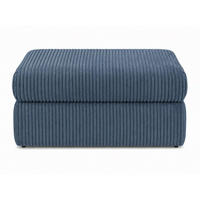 Taburet din textil, albastru - albastru/negru, Design, textil (102/53/52cm) - Carryhome