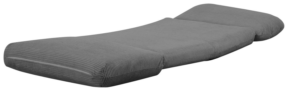 SCHLAFSESSEL in Cord Dunkelgrau  - Dunkelgrau, Design, Textil/Metall (82/58/78cm) - Livetastic