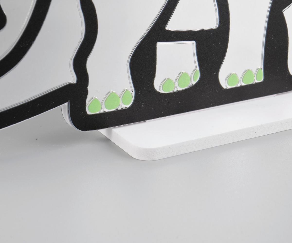 LED-DEKOLEUCHTE Dinosaur 30,5/33,4 cm  - Gelb/Grün, LIFESTYLE, Kunststoff/Metall (30,5/33,4cm) - Novel