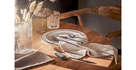 BESTECKSET Glam Chic 30-teilig Edelstahl  - Schwarz, Design, Metall - Homeware Profession.