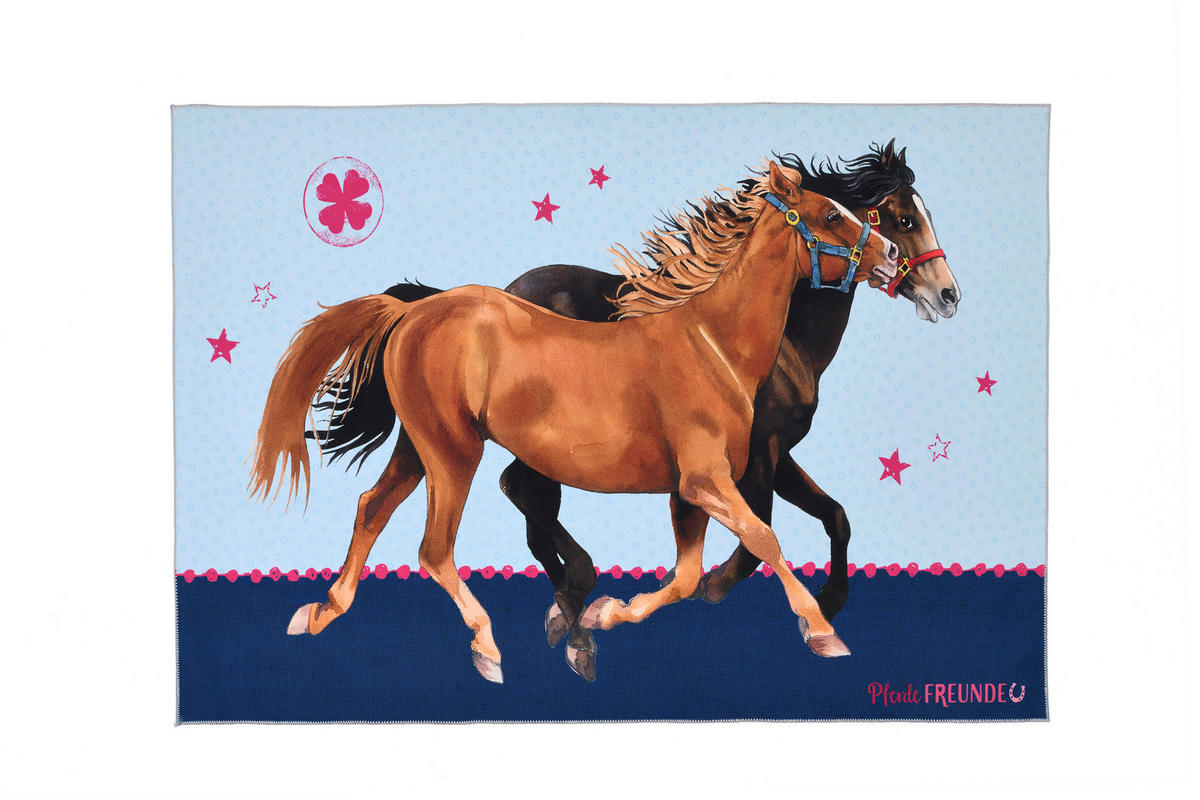 KINDERTEPPICH 140/200 cm Pferdefreunde  - Multicolor, Design, Textil (140/200cm)