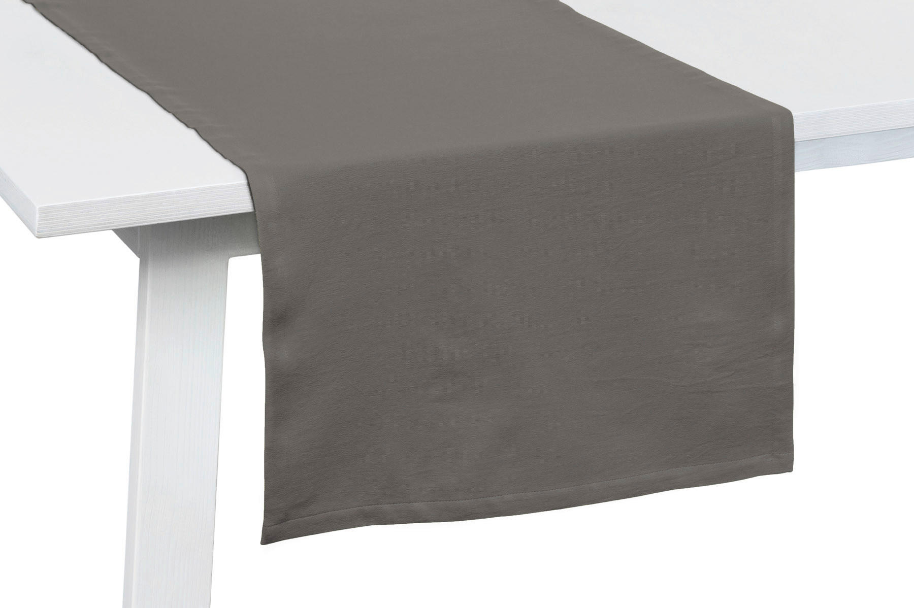 TISCHLÄUFER One 50/150 cm  - Schieferfarben, Basics, Textil (50/150cm) - Pichler