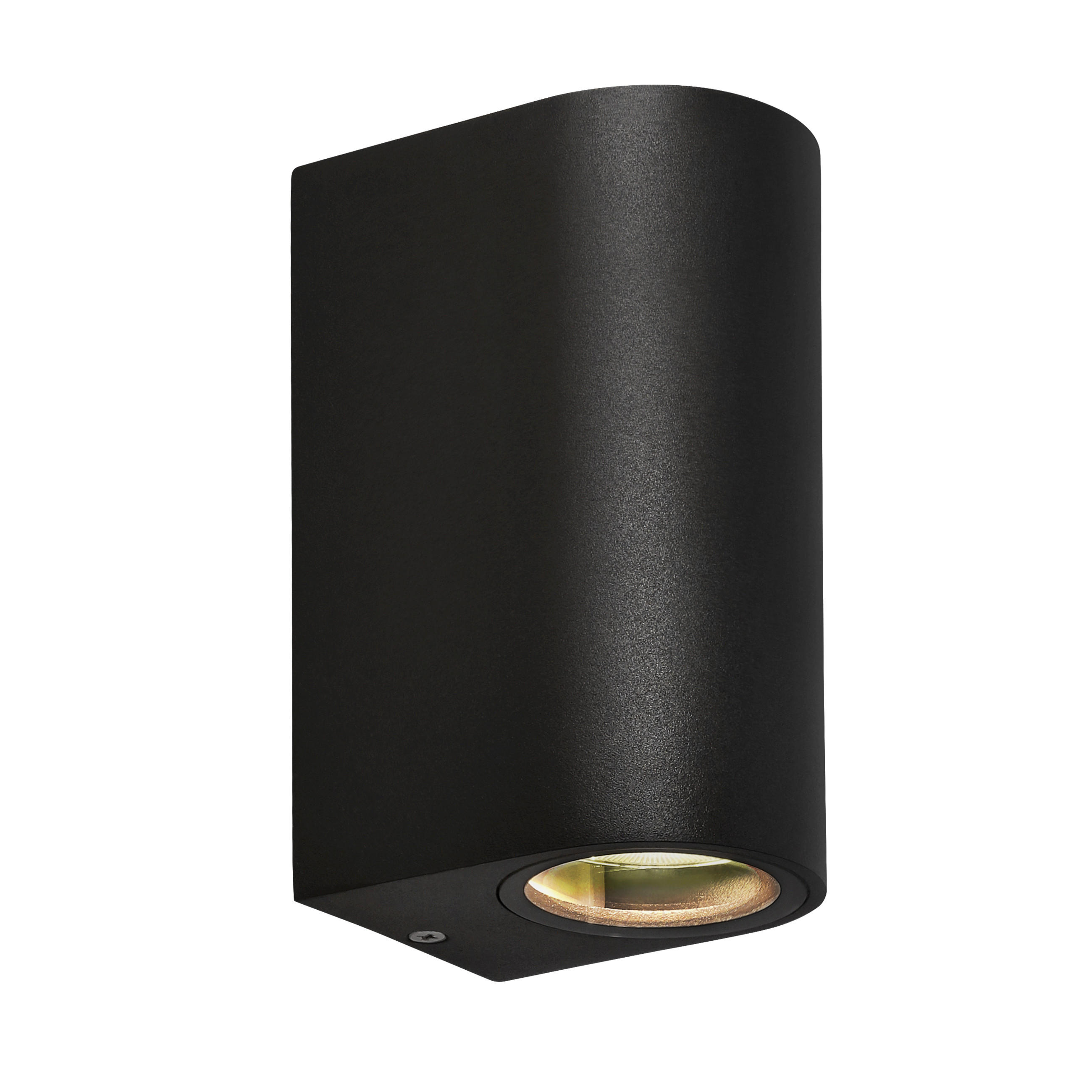 AUßENWANDLEUCHTE Lobelia 6.5/9/15 cm   - Schwarz, Design, Metall (6.5/9/15cm)